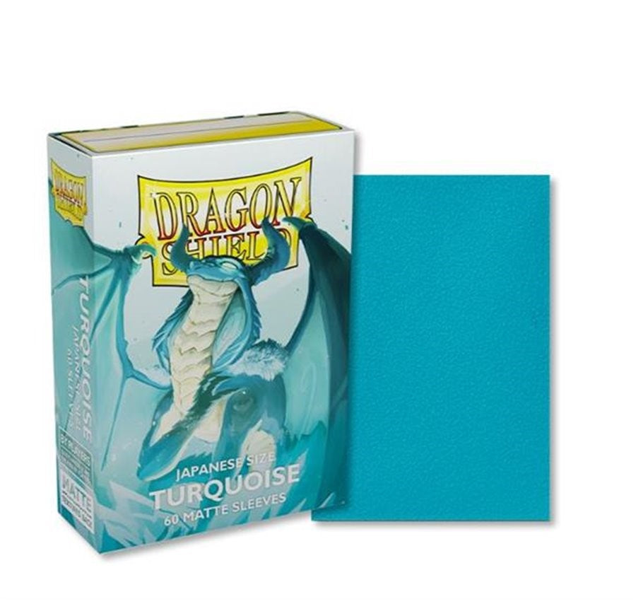 Dragon Shield – Bustine Japanese Size 60 Matte Dual Sleeves (Torquoise) image 0