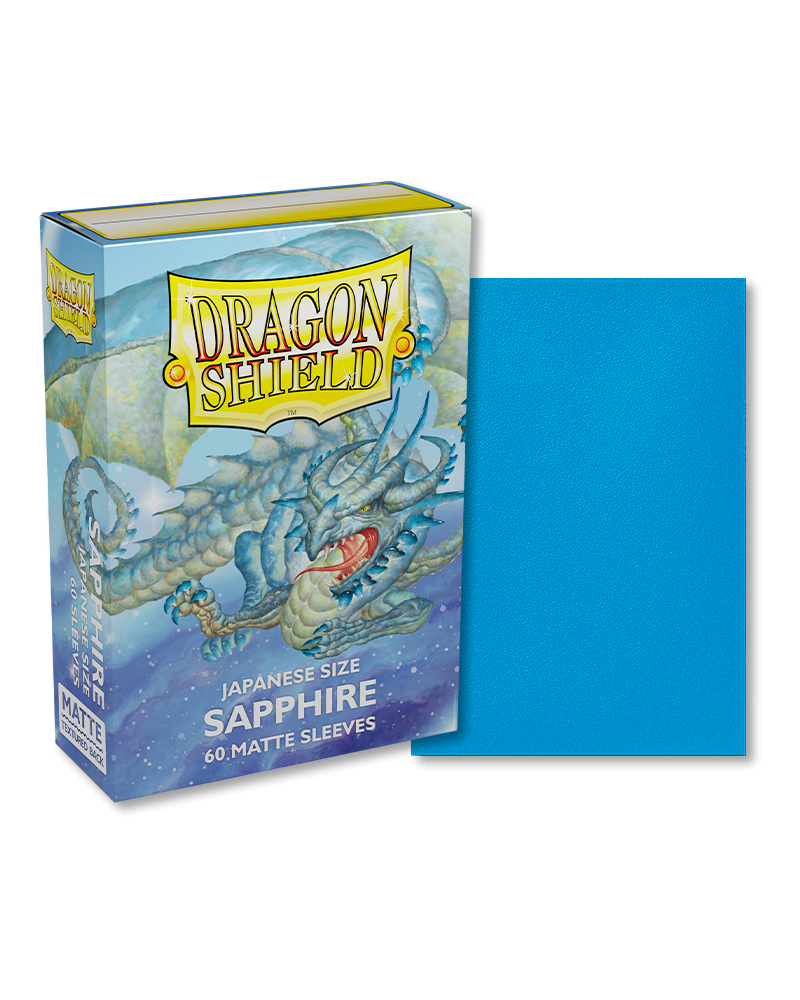 Dragon Shield – Bustine Japanese Size 60 Matte Dual Sleeves (Sapphire) image 0