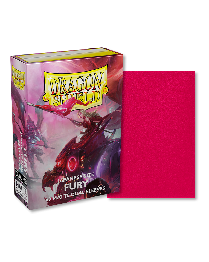 Dragon Shield – Bustine Japanese Size 60 Matte Dual Sleeves (Fury) image 0