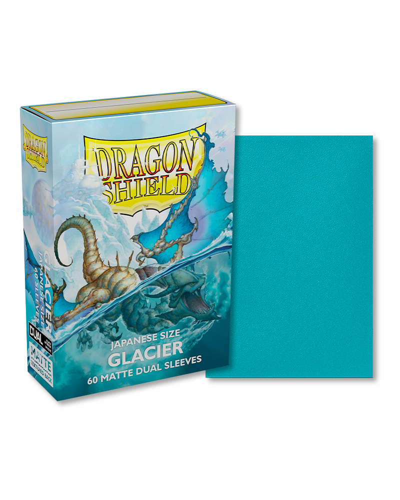 Dragon Shield – Bustine Japanese Size 60 Matte Dual Sleeves (Glacier) image 0