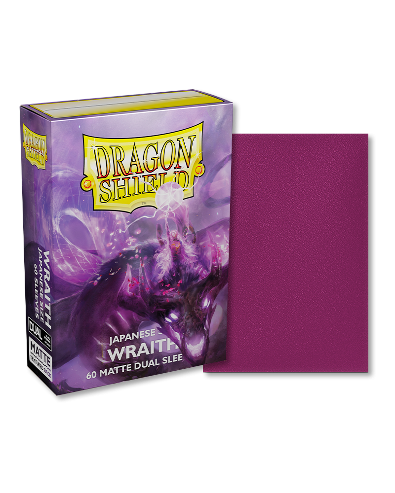 Dragon Shield – Bustine Japanese Size 60 Matte Dual Sleeves (Wraith) image 0