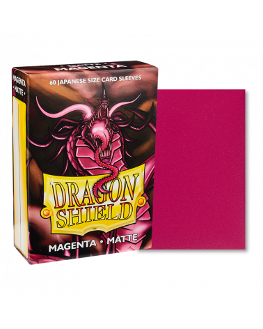 Dragon Shield – Bustine Japanese Size 60 Matte Sleeves (Magenta) image 0