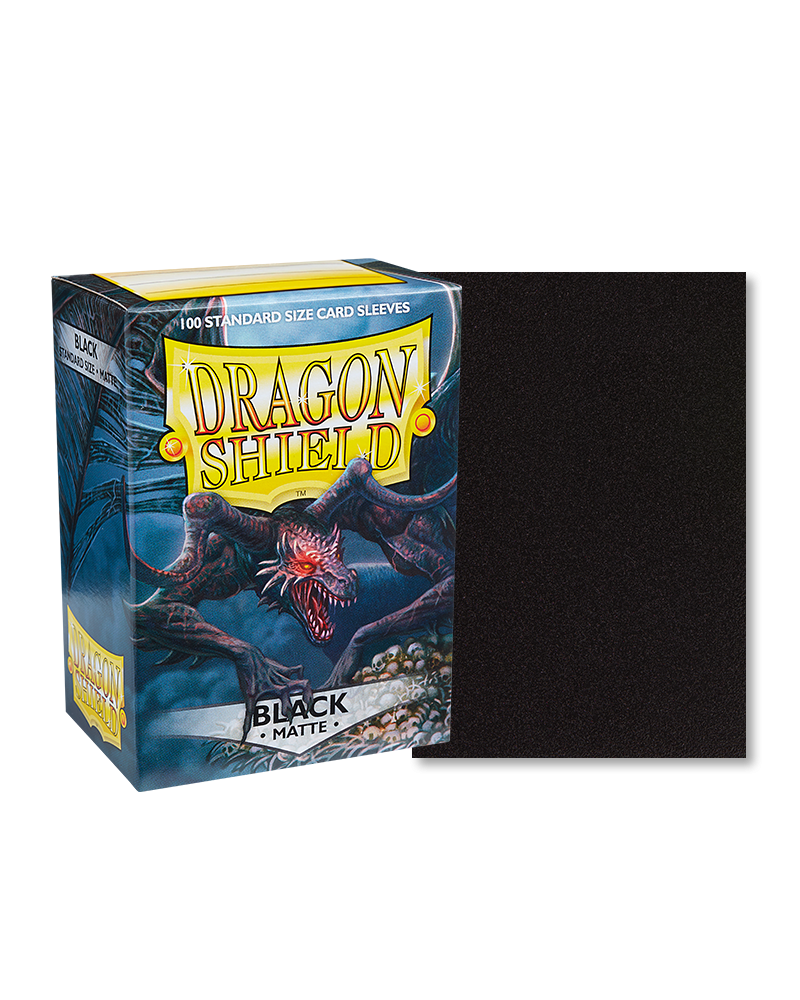 Dragon Shield – Bustine Standard 100 Matte Sleeves (Black) image 0