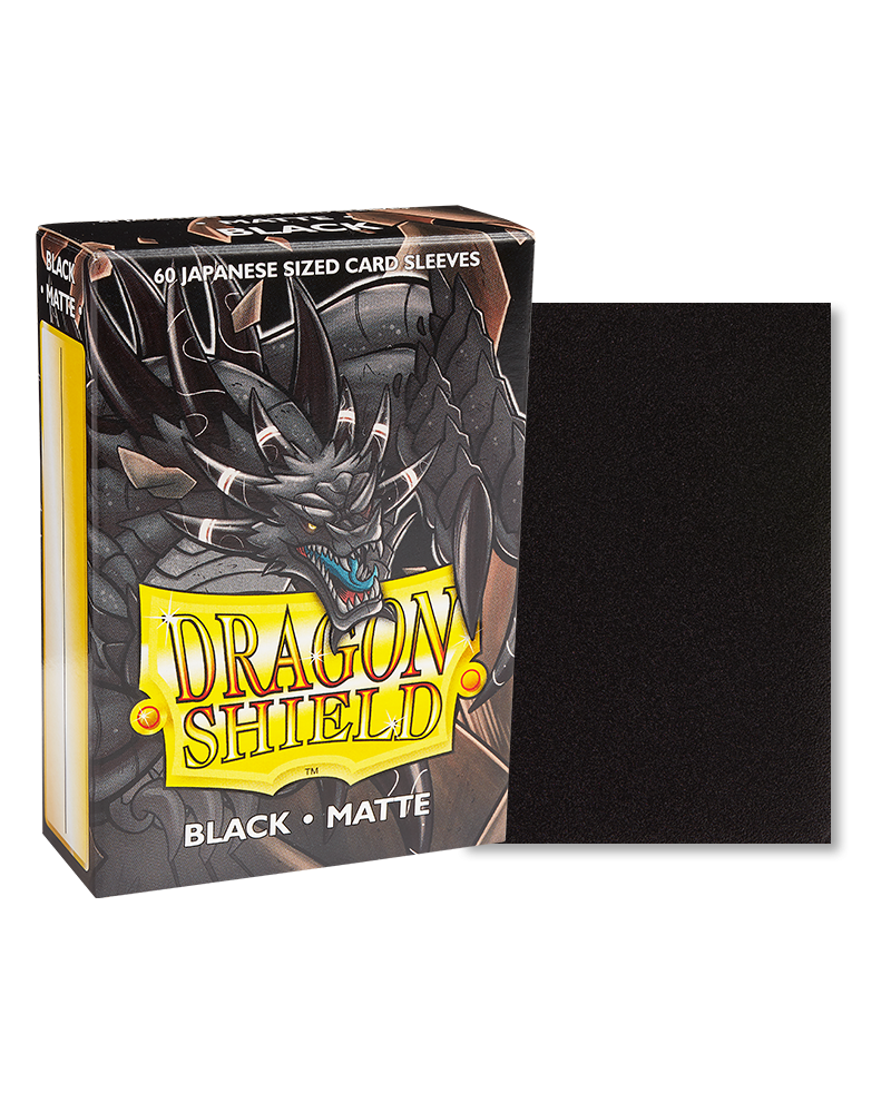 Dragon Shield – Bustine Japanese Size 60 Matte Sleeves (Black) image 0