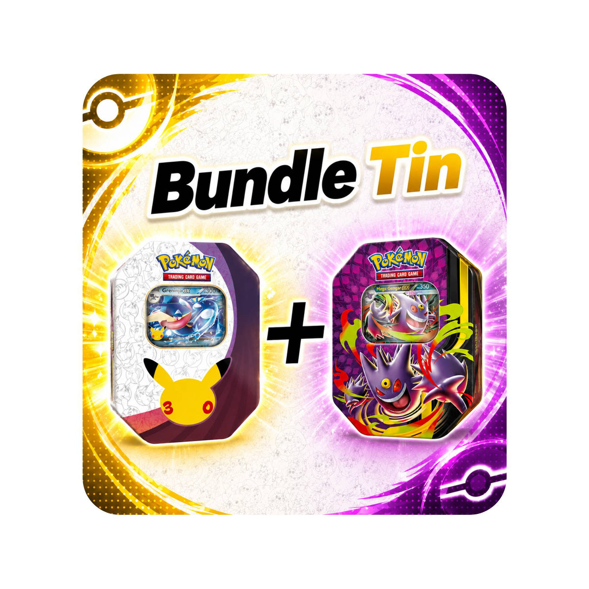 Bundle Tin - Greninja-Ex 30° anniversario + Mega Gengar Ex