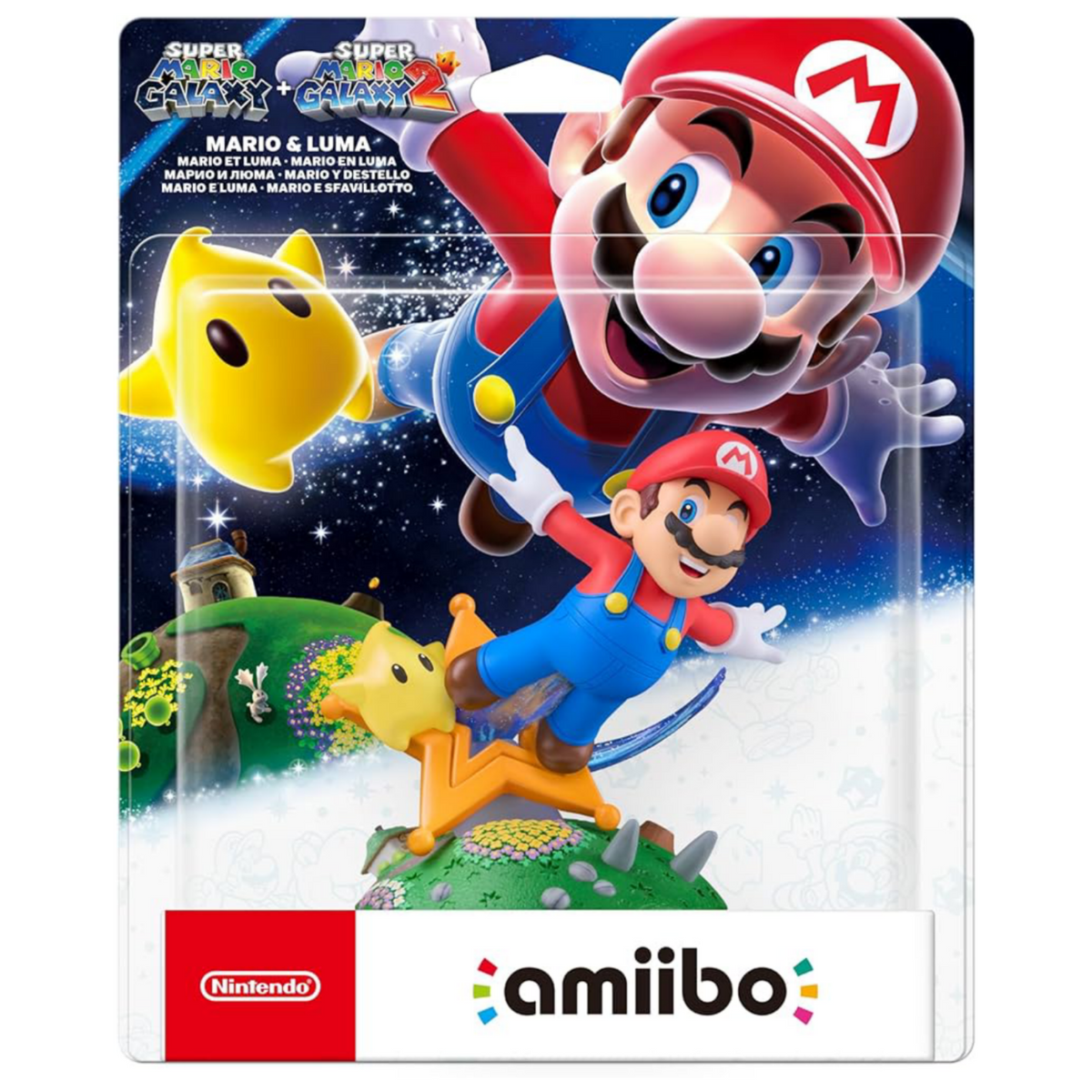 Amiibo Super Mario Galaxy - Mario e Sfavillotto