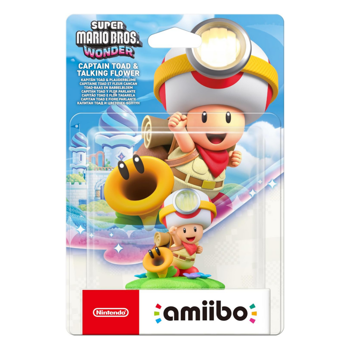 Amiibo Super Mario Wonder - Capitan Toad e fiore parlante