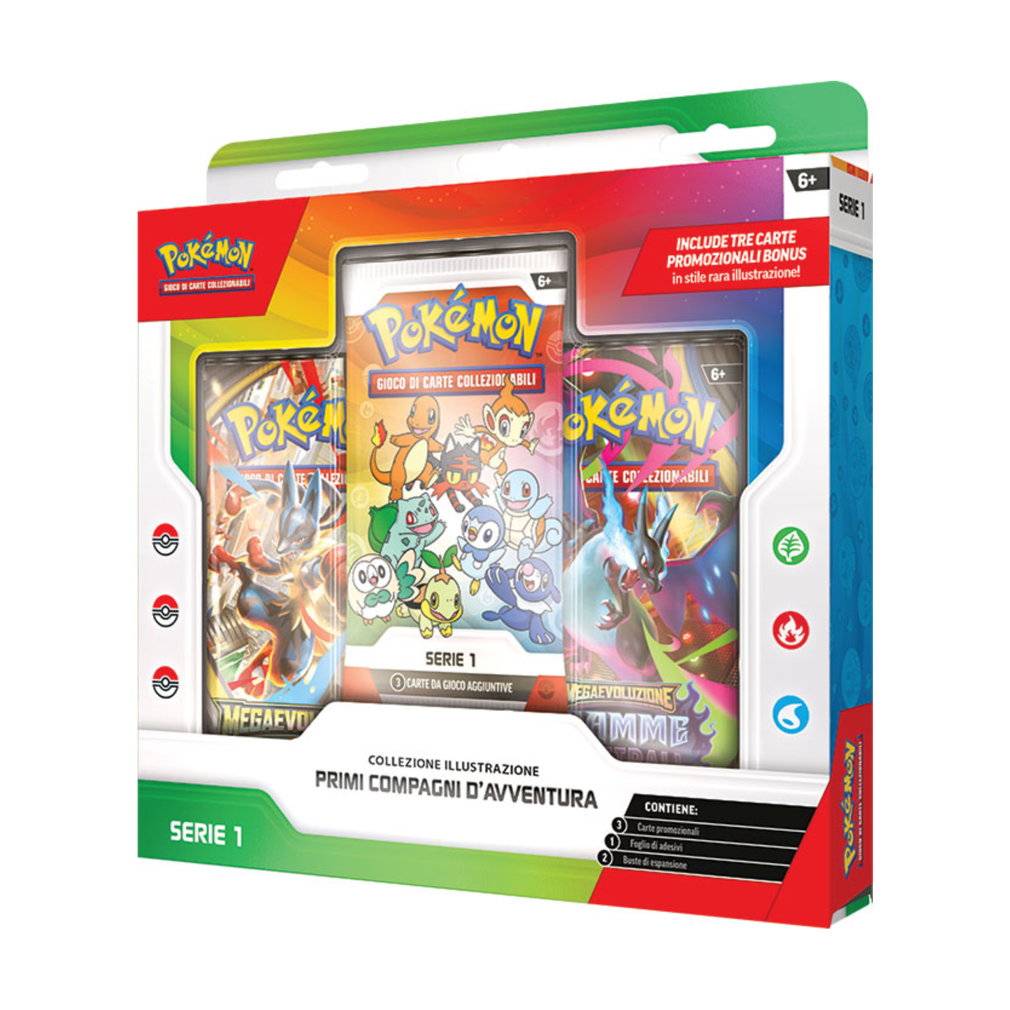 Pokemon - Collezione Illustrazione Primi Compagni Serie 1