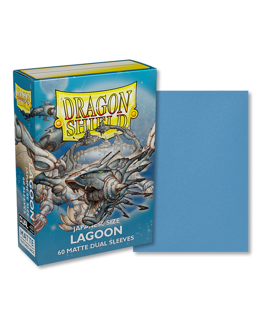 Dragon Shield – Bustine Japanese Size 60 Matte Dual Sleeves (Lagoon) image 0