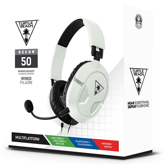 Turtle beach Gaming Headset Cuffie + Microfono Recon 50 - Black & White image 0
