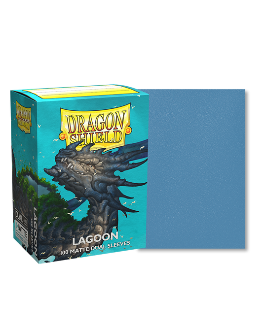 Dragon Shield – Bustine Standard 100 Matte Dual Sleeves (Lagoon) image 0