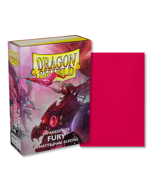 Dragon Shield – Bustine Japanese Size 60 Matte Dual Sleeves (Fury) image 0