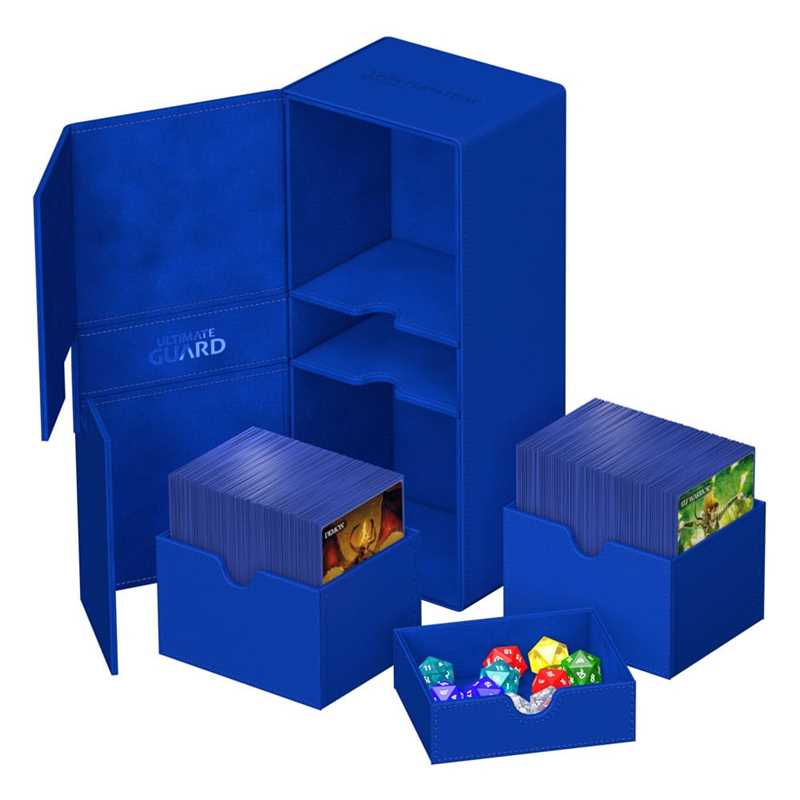 Ultimate Guard Twin Flip`n`Tray 266+ Xenoskin Blu image 0