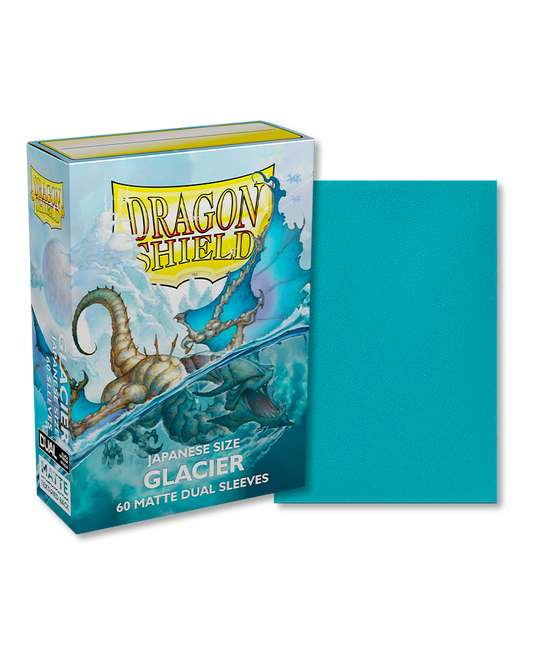Dragon Shield – Bustine Japanese Size 60 Matte Dual Sleeves (Glacier) image 0