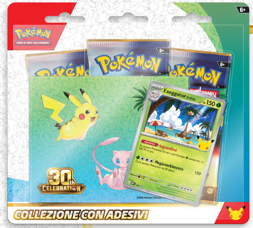 Pokemon - 30° Anniversario - Collezione con adesivi - Exeggutor di Alola image 0