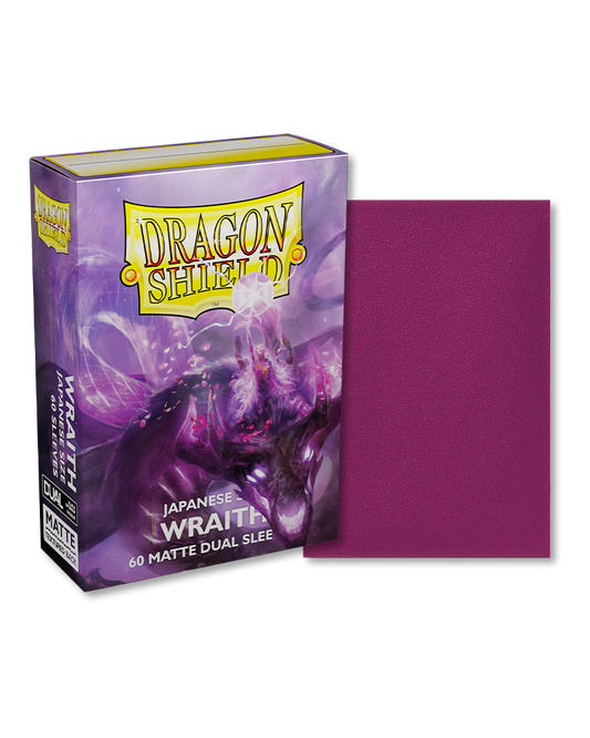Dragon Shield – Bustine Japanese Size 60 Matte Dual Sleeves (Wraith) image 0