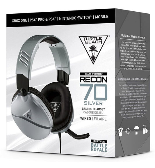 Turtle beach Gaming Headset Cuffie + Microfono Recon 70 - Silver image 0