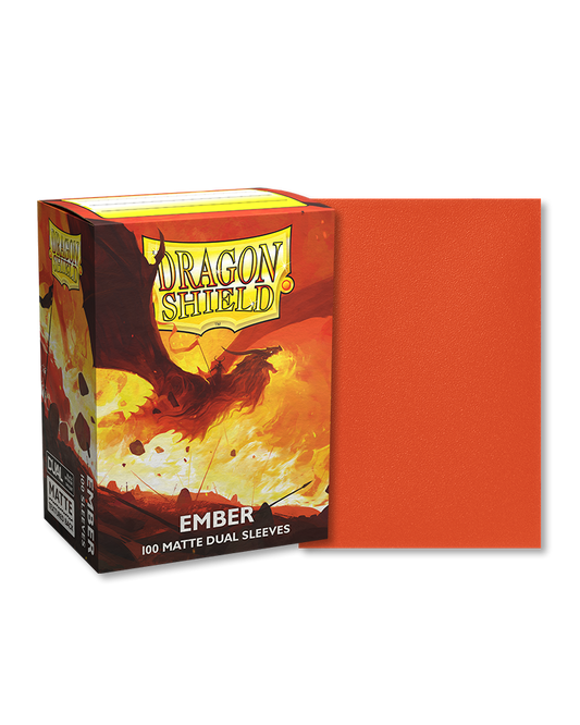 Dragon Shield – Bustine Standard 100 Matte Dual Sleeves (Ember) image 0