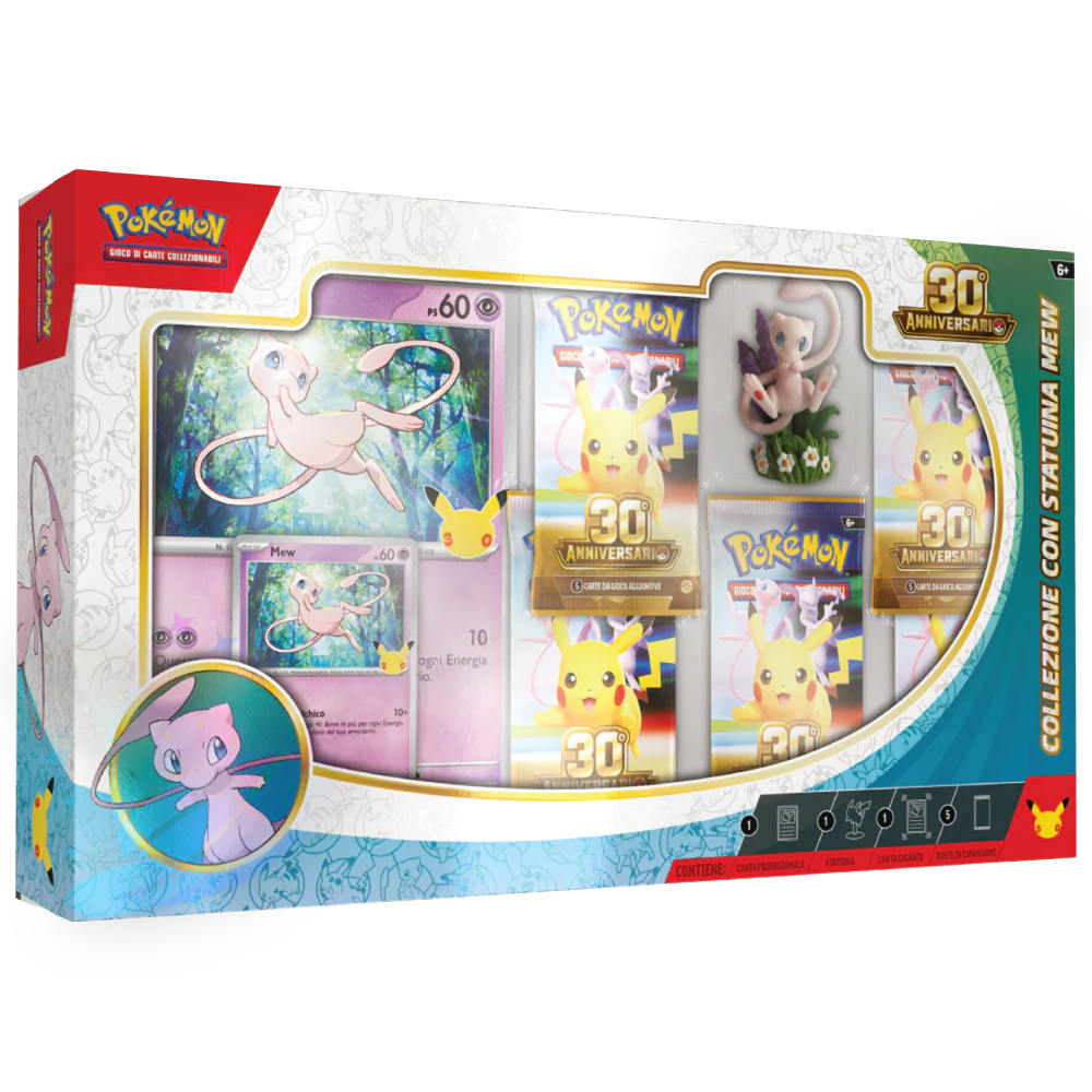 Pokemon - 30° Anniversario - Collezione con statuina Mew image 0