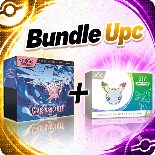 Bundle UPC - UPC Espeon 30° anniversario + ETB Caos Nascente