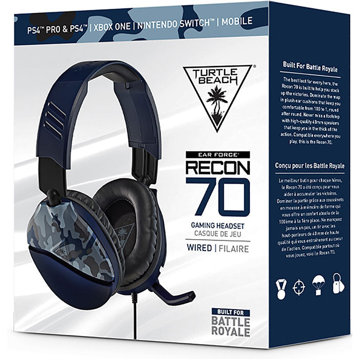 Turtle beach Gaming Headset Cuffie + Microfono Recon 70P - Blue Camo image 0