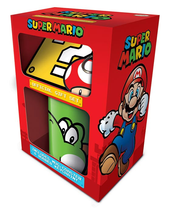 Super Mario Bros. Gift Set 3 in 1 - Tazza, portachiavi e sottobicchiere Yoshi image 0