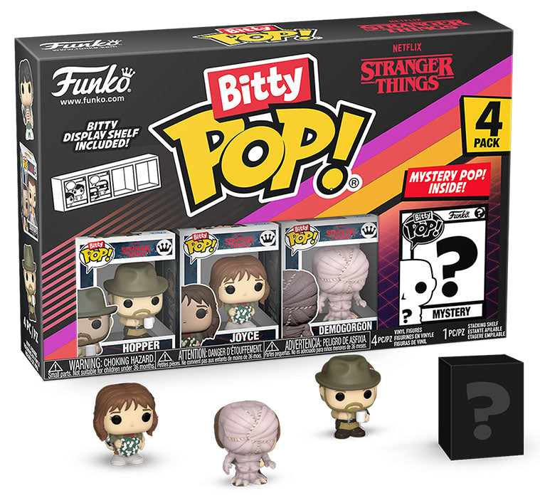 Stranger Things Bitty Pop 4 Pack - Hopper image 0