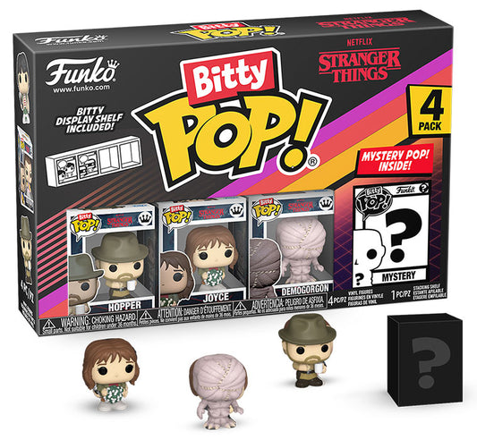 Stranger Things Bitty Pop 4 Pack - Hopper image 0