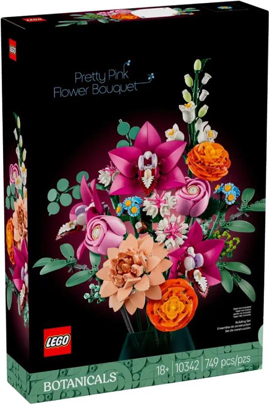 Lego Botanical - Bouquet di Fiori Rosa image 0