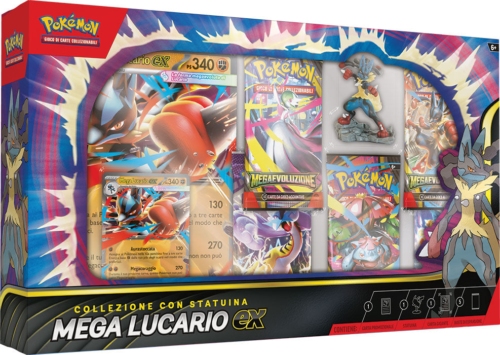 Pokemon - Collezione con statuina Mega Lucario Ex image 0