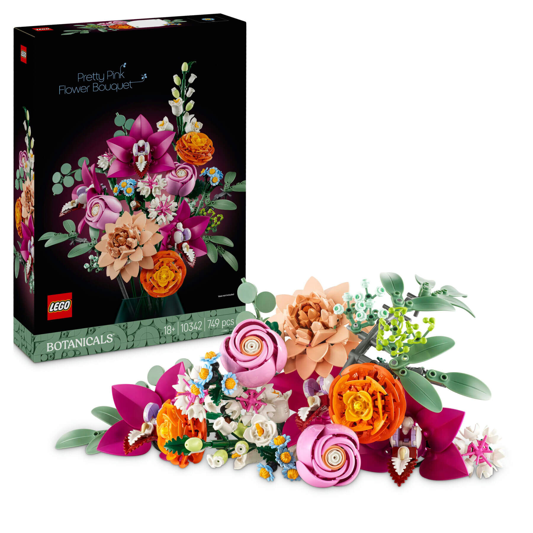 Lego Botanical - Bouquet di Fiori Rosa image 1