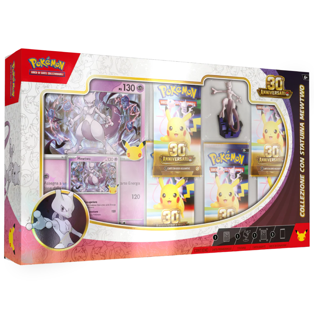 Pokemon - 30° Anniversario - Collezione con statuina Mewtwo image 0