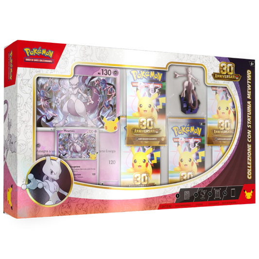 Pokemon - 30° Anniversario - Collezione con statuina Mewtwo image 0
