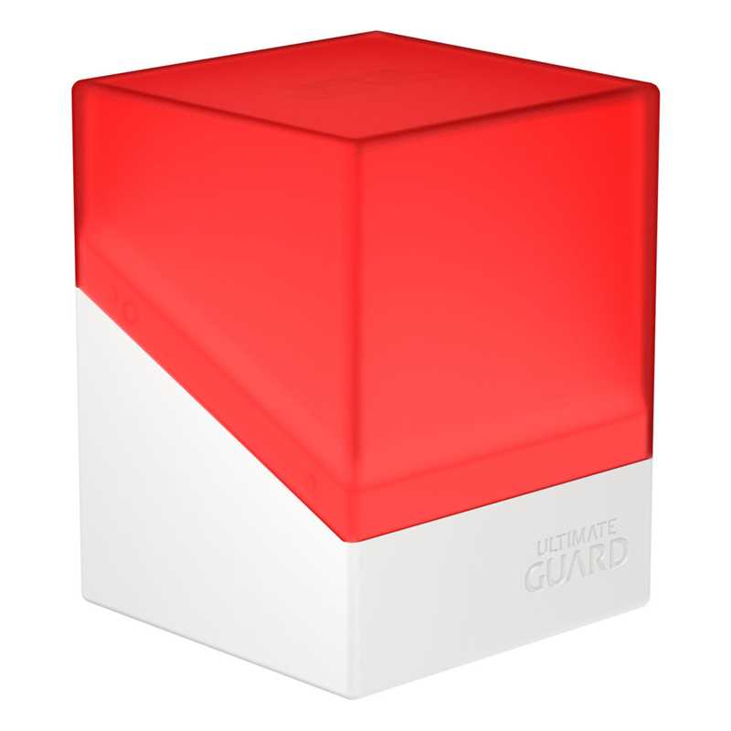 Ultimate Guard Boulder Deck Case 100+ SYNERGY Red/White image 0