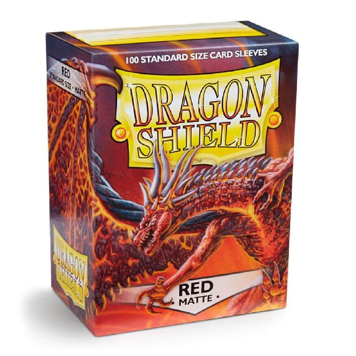 Dragon Shield - Bustine Standard Matte 100 (Red) image 1