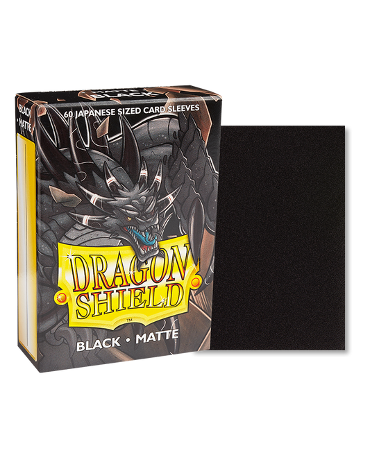 Dragon Shield – Bustine Japanese Size 60 Matte Sleeves (Black) image 0