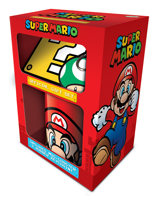 Pyramid Super Mario Bros. Gift Set 3 in 1 -  Tazza, portachiavi e sottobicchiere Super Mario image 0