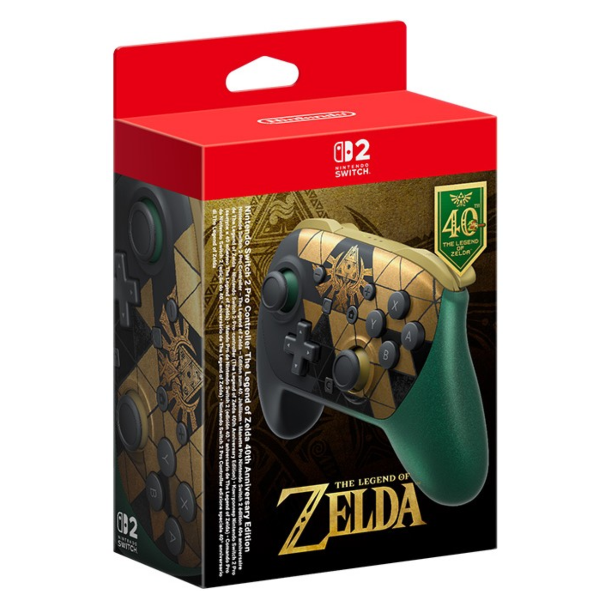 Nintendo Switch 2 Pro Controller The Legend of Zelda 40th