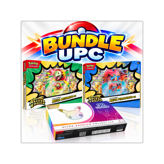 Bundle UPC - UPC Umbreon 30° anniversario + Collezione Mega Meganium + Feraligatr