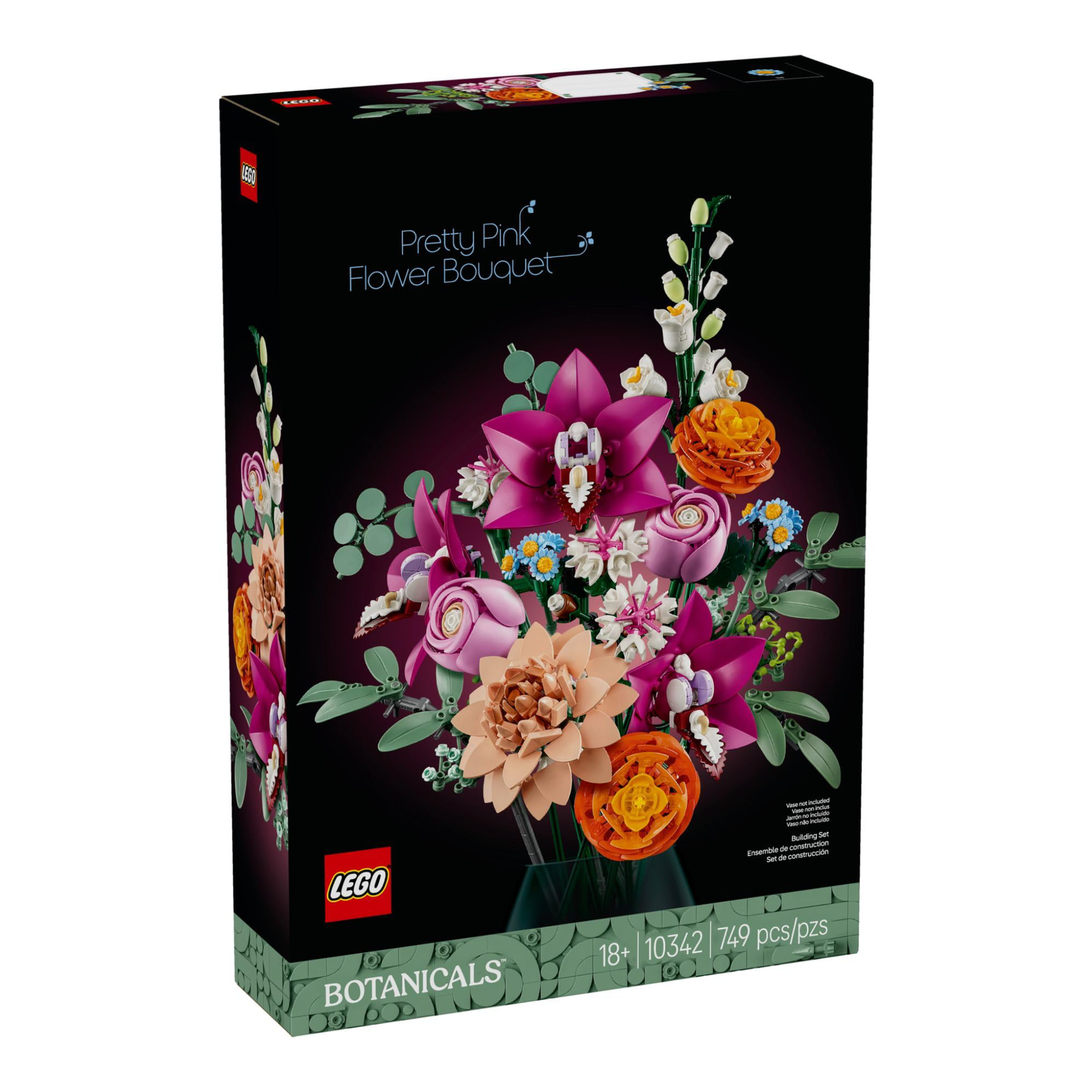Lego Botanical - Bouquet di Fiori Rosa
