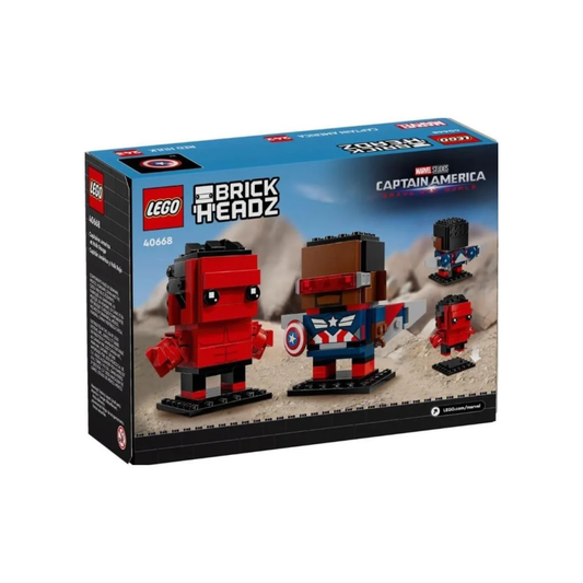 Lego Brick Headz - Marvel - Captain America & Hulk Rosso