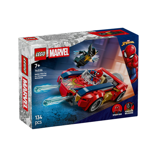 Lego Marvel - Auto di Spider-Man Vs. Venomized Wolverine