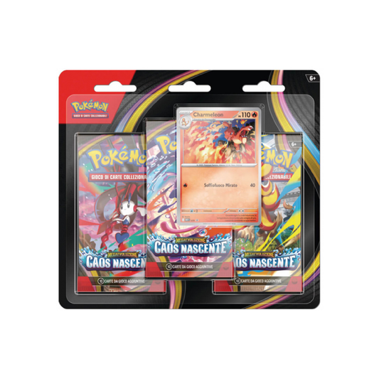 Pokemon - Caos Nascente - Blister 3 Buste