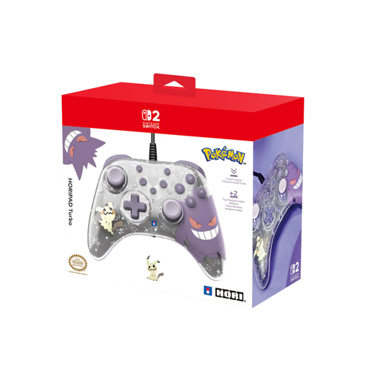 Nintendo Switch 2 - Controller Wired HORIPAD Pokemon (Gengar e Mimikyu)