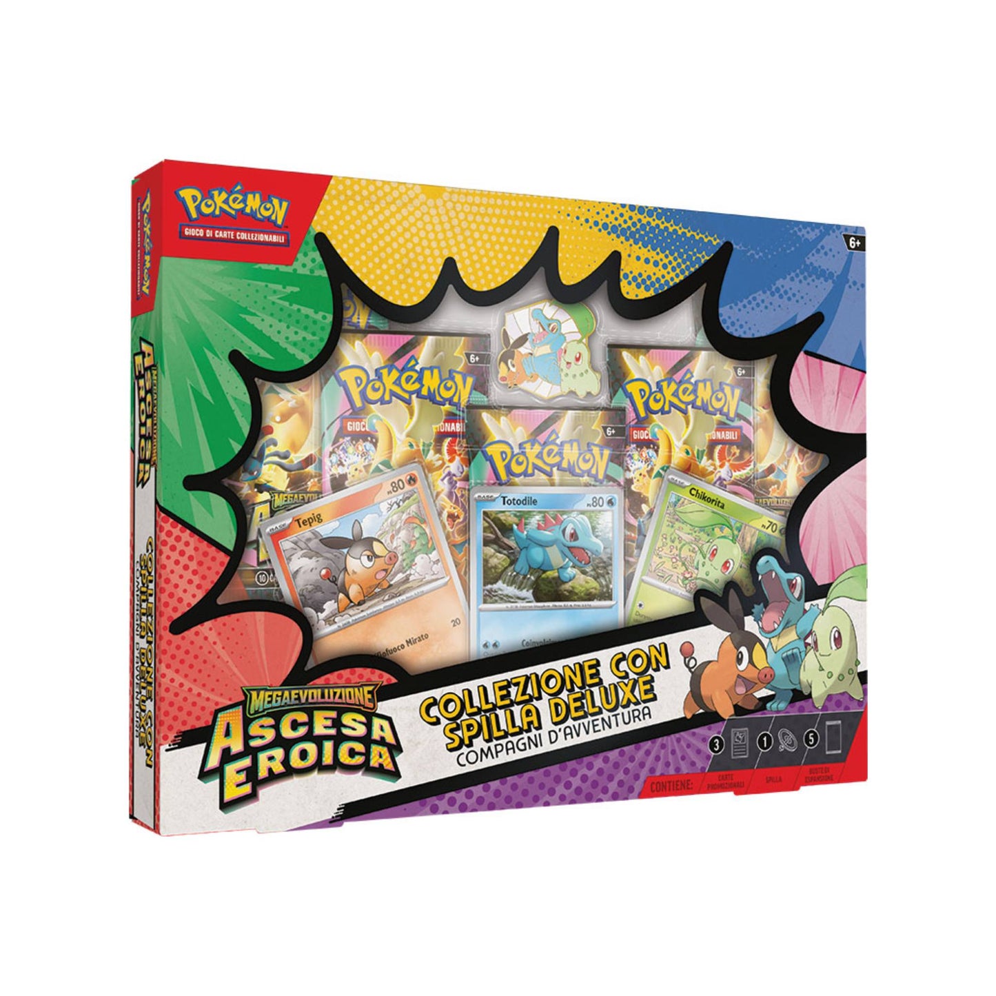 Pokemon - Ascesa Eroica - Collezione con spilla deluxe