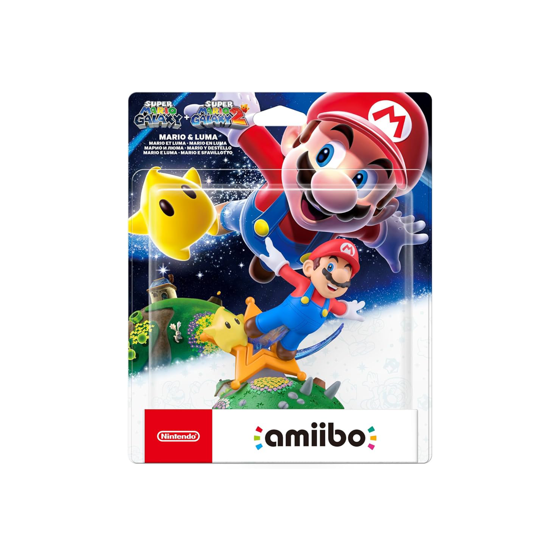 Amiibo Super Mario Galaxy - Mario e Sfavillotto