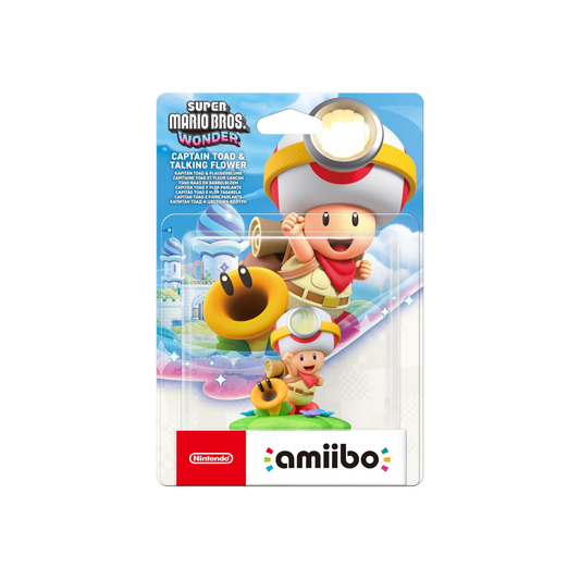 Amiibo Super Mario Wonder - Capitan Toad e fiore parlante