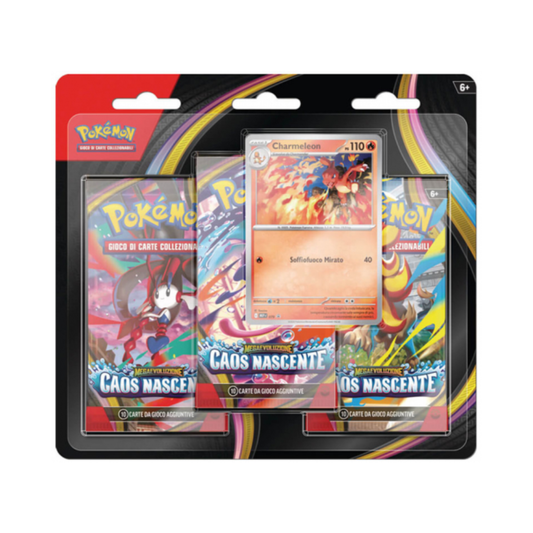 Pokemon - Caos Nascente - Blister 3 Buste