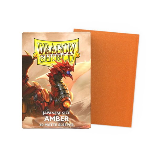 Dragon Shield – Bustine Japanese Size 60 Matte Dual Sleeves (Ember)