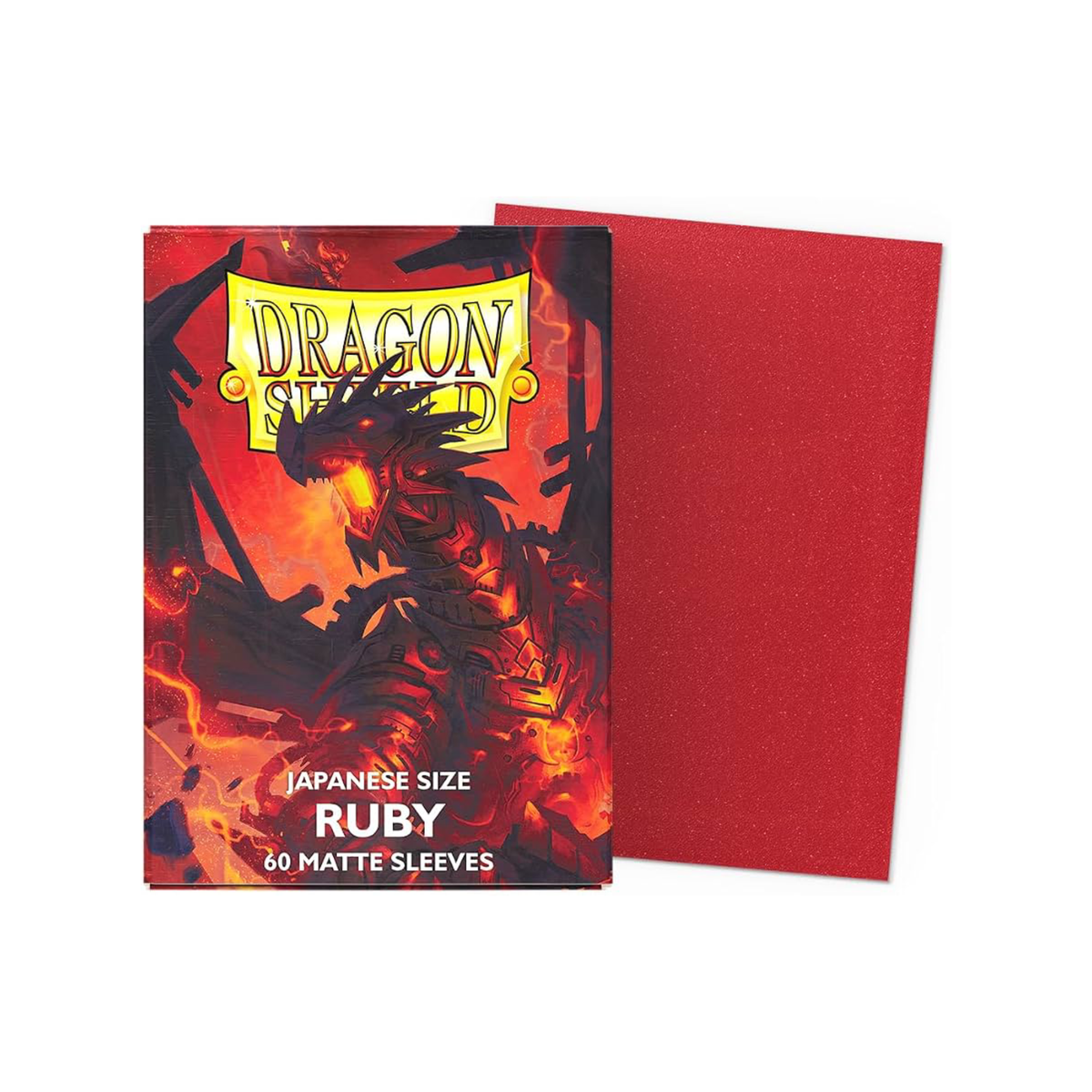 Dragon Shield – Bustine Japanese Size 60 Matte Dual Sleeves (Rubin)